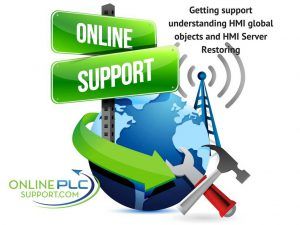 Getting support understanding HMI global objects and HMI Server Restoring