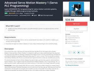 Udemy Advanced Servo Motion Mastery 1